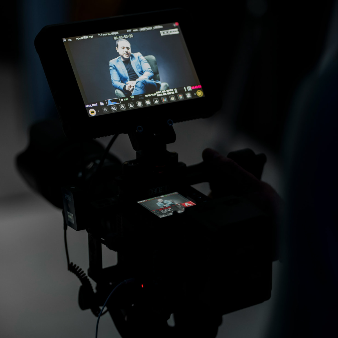 Kenny James, founder of Media Control Agency, during a video production session.
